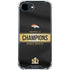 NFL Denver Broncos Super Bowl 50 Champions Black iPhone 16e Clear Case