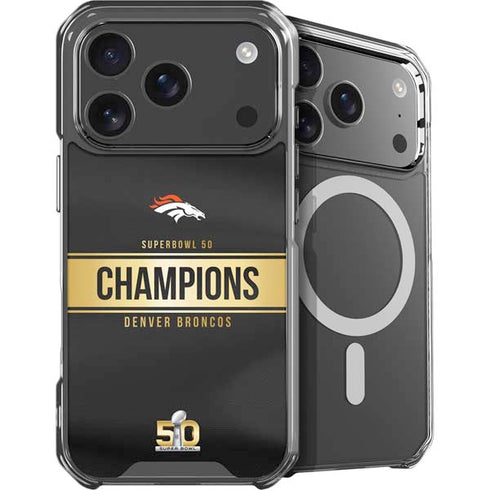 NFL Denver Broncos Super Bowl 50 Champions Black iPhone 18 Pro MagSafe Case