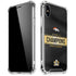 NFL Denver Broncos Super Bowl 50 Champions Black iPhone X/XS Clear Case