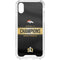 NFL Denver Broncos Super Bowl 50 Champions Black iPhone XS Clear Case