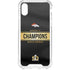 NFL Denver Broncos Super Bowl 50 Champions Black iPhone XS Clear Case