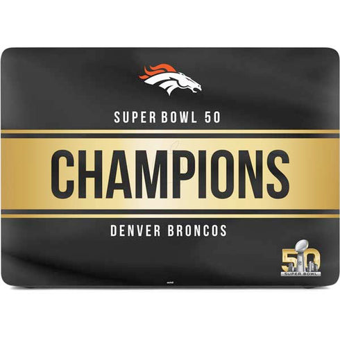 NFL Denver Broncos Super Bowl 50 Champions Black Apple MacBook Air Skin