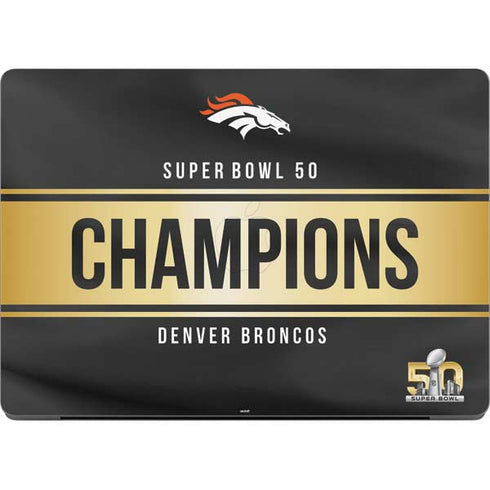 NFL Denver Broncos Super Bowl 50 Champions Black Apple MacBook Pro 14-inch Skin