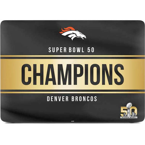 NFL Denver Broncos Super Bowl 50 Champions Black Apple MacBook Pro 16-inch Skin