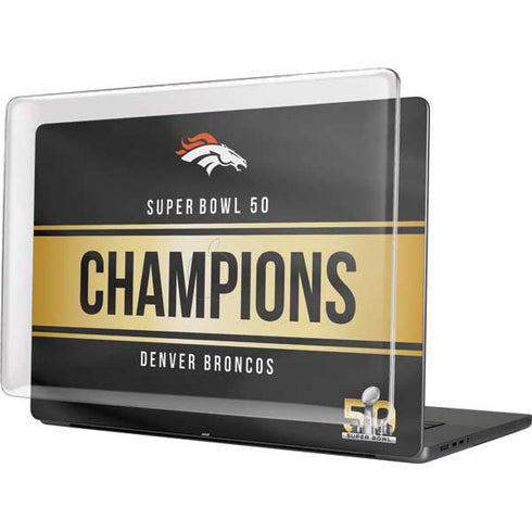 NFL Denver Broncos Super Bowl 50 Champions Black MacBook Cases