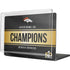 NFL Denver Broncos Super Bowl 50 Champions Black MacBook Cases