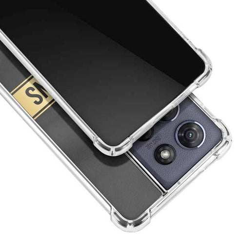 NFL Denver Broncos Super Bowl 50 Champions Black Moto G Play 5G (2025) Clear Case