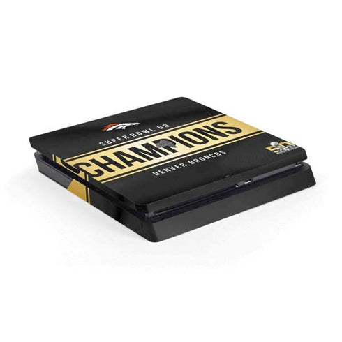 NFL Denver Broncos Super Bowl 50 Champions Black PlayStation PS4 Skins