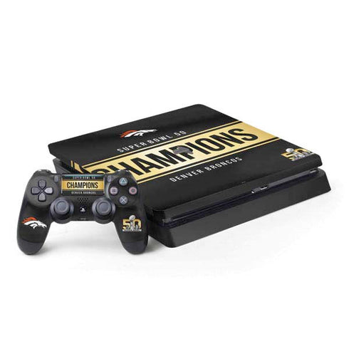 NFL Denver Broncos Super Bowl 50 Champions Black PlayStation PS4 Skins