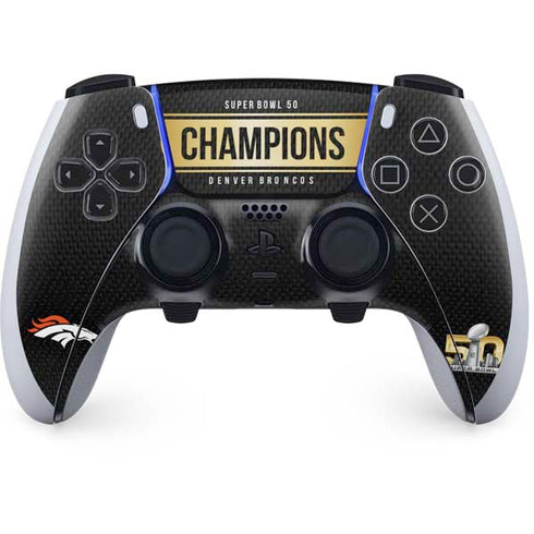 NFL Denver Broncos Super Bowl 50 Champions Black PlayStation PS5 Skins