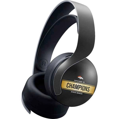 NFL Denver Broncos Super Bowl 50 Champions Black PULSE 3D Wireless Headset for PS5 Skin
