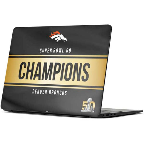 NFL Denver Broncos Super Bowl 50 Champions Black Surface Laptop 7 15in Skin