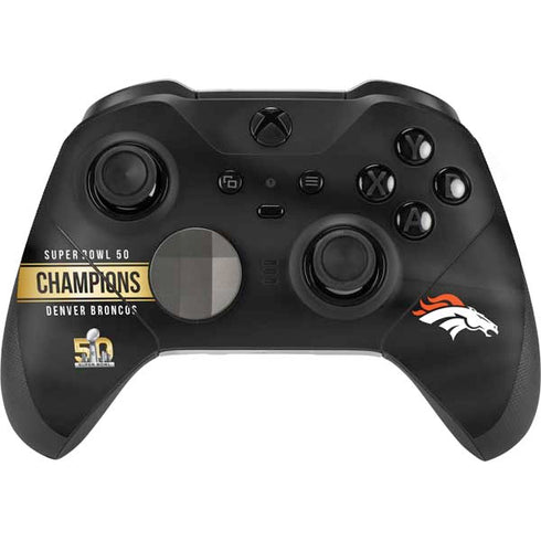 NFL Denver Broncos Super Bowl 50 Champions Black Xbox Elite Wireless Controller Series 2 Skin
