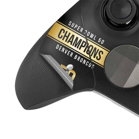 NFL Denver Broncos Super Bowl 50 Champions Black Xbox Elite Wireless Controller Series 2 Skin