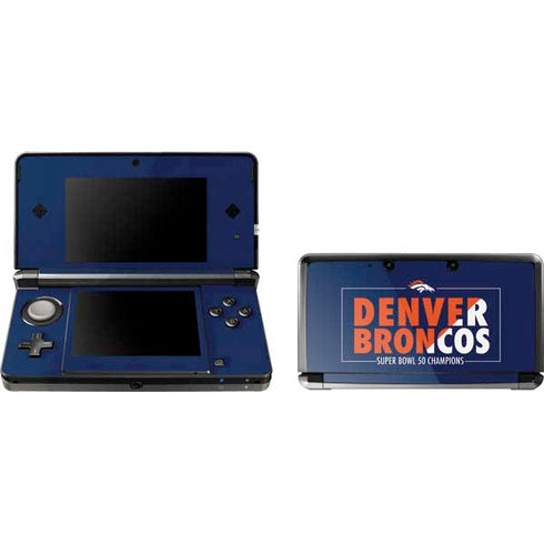 NFL Denver Broncos Super Bowl 50 Champions Bold Nintendo Skins