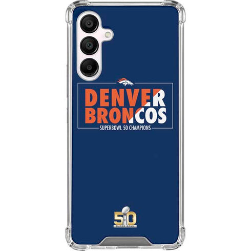 NFL Denver Broncos Super Bowl 50 Champions Bold Galaxy A16 5G Clear Case
