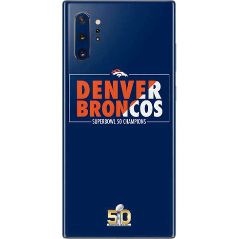 NFL Denver Broncos Super Bowl 50 Champions Bold Galaxy Note 10 Plus Skin