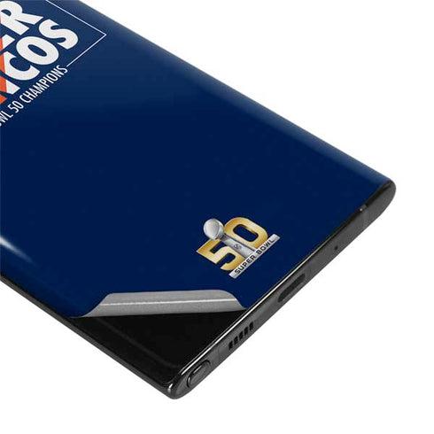 NFL Denver Broncos Super Bowl 50 Champions Bold Galaxy Note 10 Plus Skin