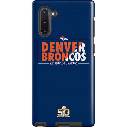 NFL Denver Broncos Super Bowl 50 Champions Bold Galaxy Note 10 Pro Case