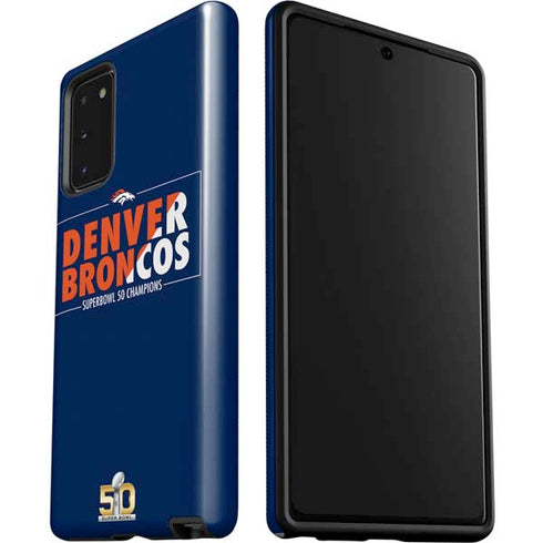 NFL Denver Broncos Super Bowl 50 Champions Bold Galaxy Note20 5G Pro Case