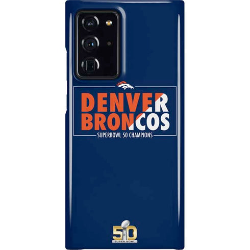 NFL Denver Broncos Super Bowl 50 Champions Bold Galaxy Note20 Ultra 5G Lite Case