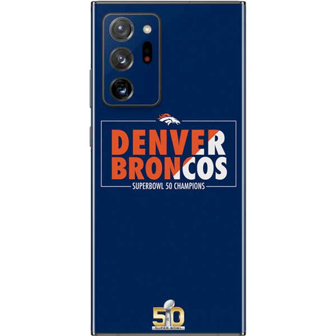 NFL Denver Broncos Super Bowl 50 Champions Bold Galaxy Note20 Ultra 5G Skin