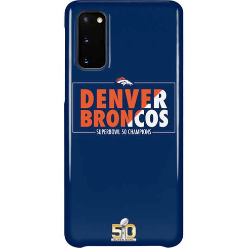 NFL Denver Broncos Super Bowl 50 Champions Bold Galaxy S20 Lite Case