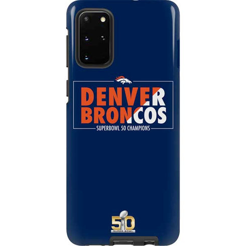 NFL Denver Broncos Super Bowl 50 Champions Bold Galaxy S20 Plus Pro Case