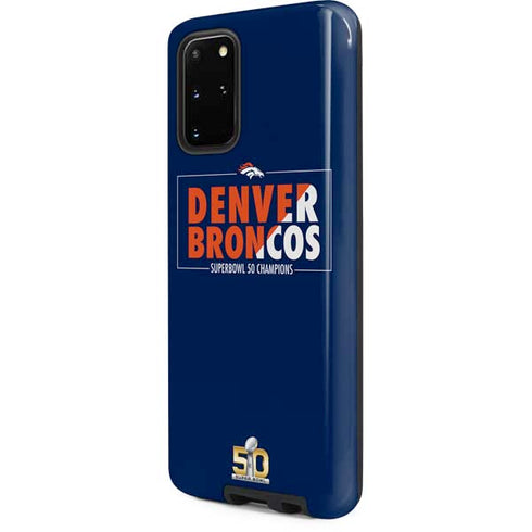NFL Denver Broncos Super Bowl 50 Champions Bold Galaxy S20 Plus Pro Case