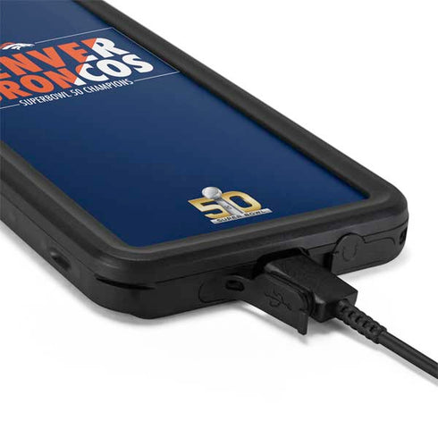 NFL Denver Broncos Super Bowl 50 Champions Bold Galaxy S20 Plus Waterproof Case