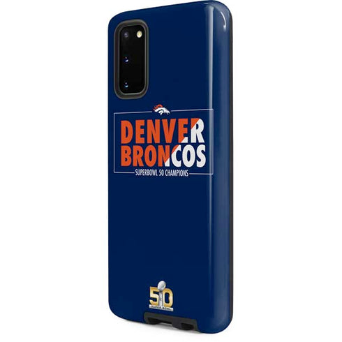 NFL Denver Broncos Super Bowl 50 Champions Bold Galaxy S20 Pro Case