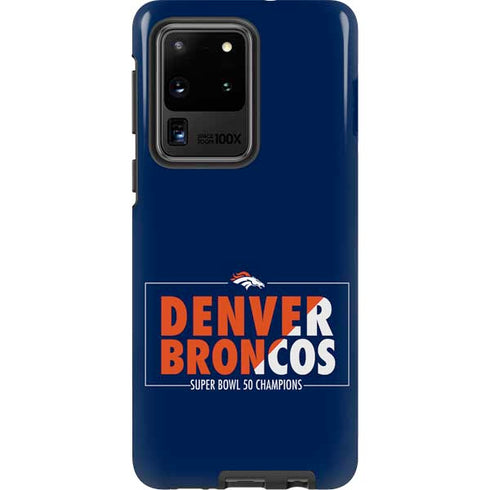 NFL Denver Broncos Super Bowl 50 Champions Bold Galaxy S20 Ultra 5G Pro Case
