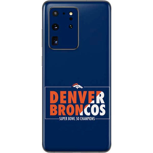 NFL Denver Broncos Super Bowl 50 Champions Bold Galaxy S20 Ultra 5G Skin