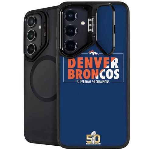 NFL Denver Broncos Super Bowl 50 Champions Bold Galaxy S25 Kickstand Case