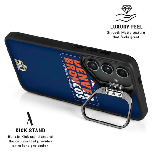 NFL Denver Broncos Super Bowl 50 Champions Bold Galaxy S25 Plus Kickstand Case