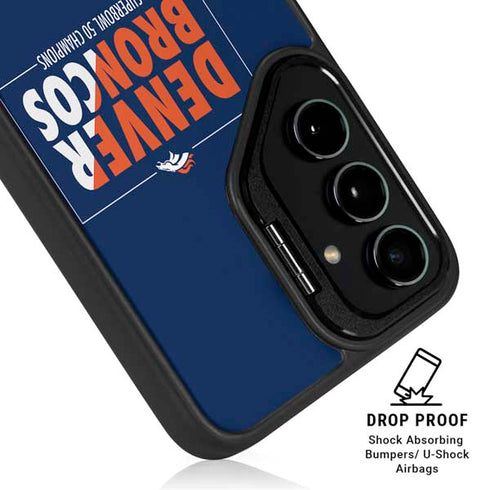 NFL Denver Broncos Super Bowl 50 Champions Bold Galaxy S25 Plus Kickstand Case