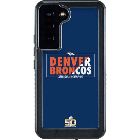 NFL Denver Broncos Super Bowl 50 Champions Bold Galaxy S24 Plus Waterproof Case