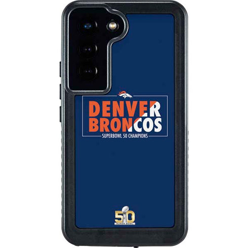 NFL Denver Broncos Super Bowl 50 Champions Bold Galaxy S24 Waterproof Case