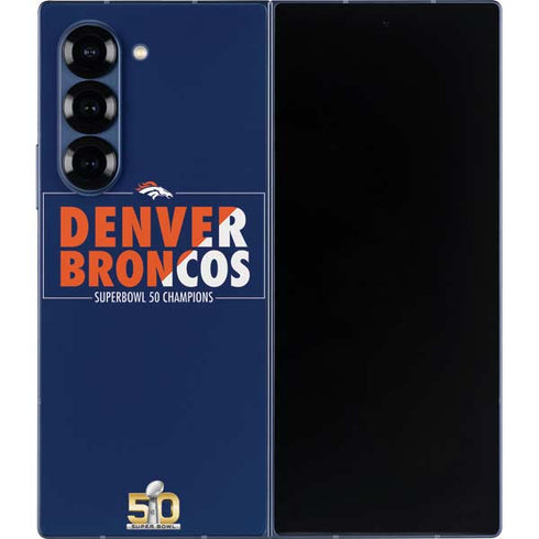NFL Denver Broncos Super Bowl 50 Champions Bold Galaxy Z Fold6 Skin