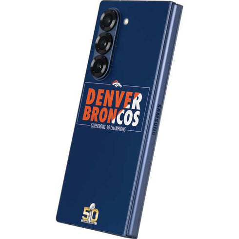 NFL Denver Broncos Super Bowl 50 Champions Bold Galaxy Z Fold6 Skin