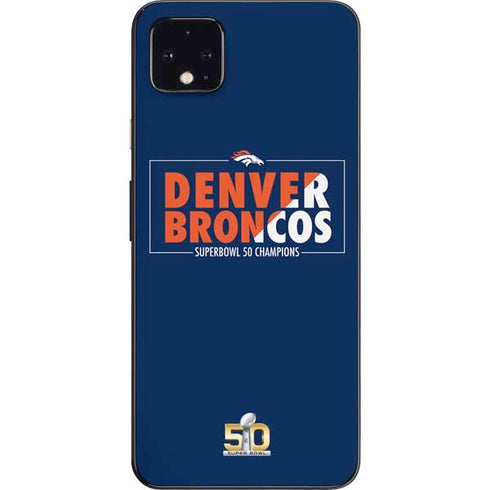 NFL Denver Broncos Super Bowl 50 Champions Bold Google Pixel 4 XL Skin