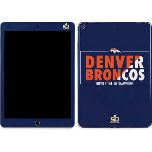NFL Denver Broncos Super Bowl 50 Champions Bold iPad Skins