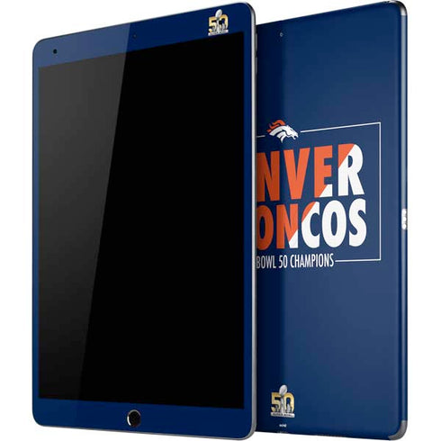 NFL Denver Broncos Super Bowl 50 Champions Bold iPad Skins