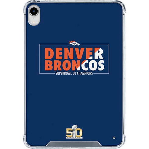 NFL Denver Broncos Super Bowl 50 Champions Bold iPad 11th Gen (2025) Clear Case