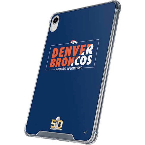 NFL Denver Broncos Super Bowl 50 Champions Bold iPad 11th Gen (2025) Clear Case