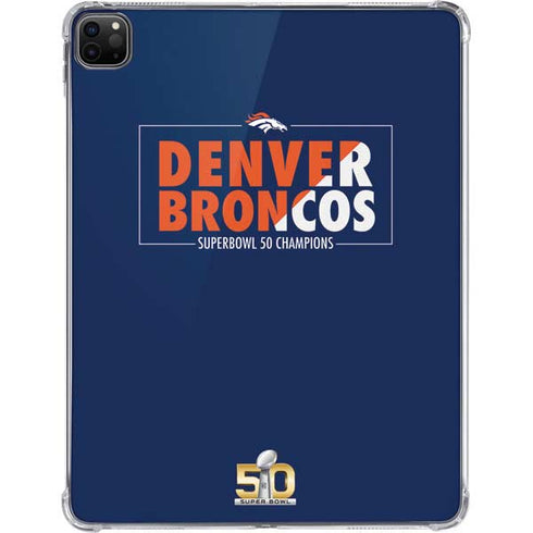 NFL Denver Broncos Super Bowl 50 Champions Bold iPad Pro 11in (2024) Clear Case