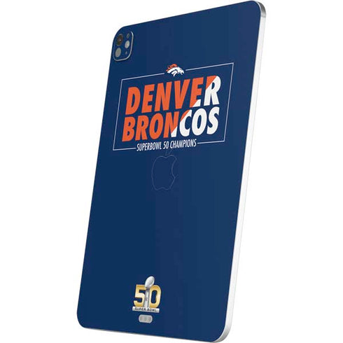 NFL Denver Broncos Super Bowl 50 Champions Bold iPad Pro 13in M4 (2024) Skin