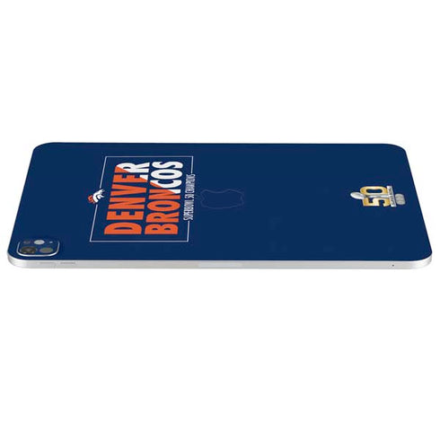 NFL Denver Broncos Super Bowl 50 Champions Bold iPad Pro 13in M4 (2024) Skin