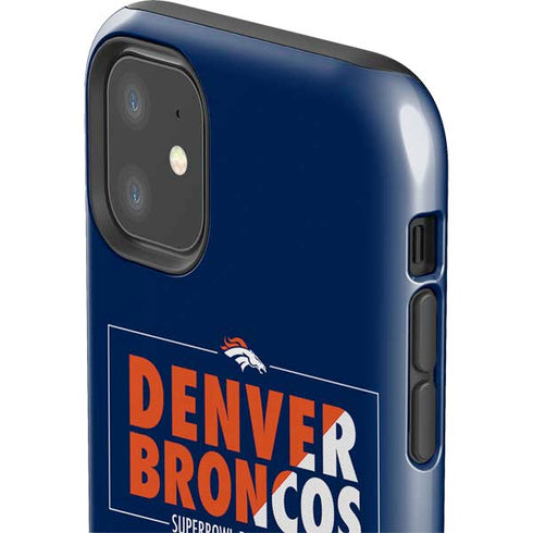 NFL Denver Broncos Super Bowl 50 Champions Bold iPhone 11 Impact Case