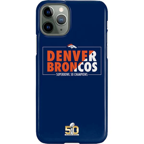 NFL Denver Broncos Super Bowl 50 Champions Bold iPhone 11 Pro Lite Case